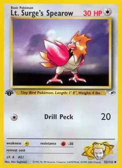 Kaart Lt. Surge's Spearow