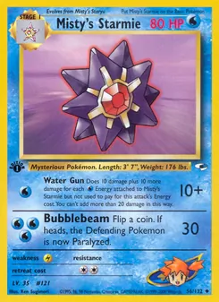 Kaart Misty's Starmie