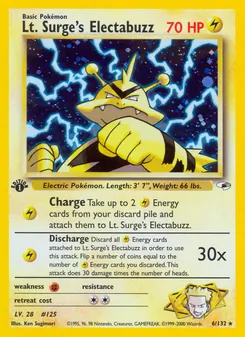 Kaart Lt. Surge's Electabuzz