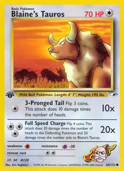 Kaart Blaine's Tauros