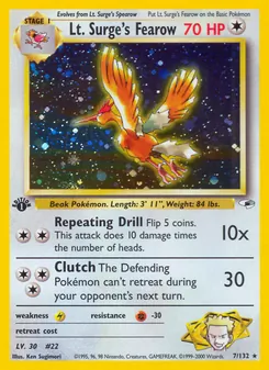 Kaart Lt. Surge's Fearow