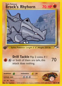Kaart Brock's Rhyhorn