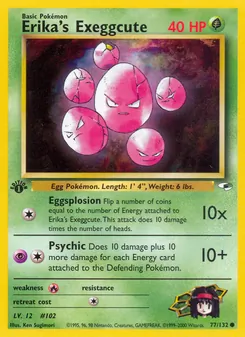 Kaart Erika's Exeggcute