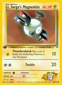 Kaart Lt. Surge's Magnemite