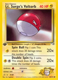 Kaart Lt. Surge's Voltorb