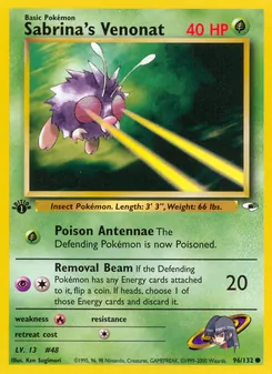 Kaart Sabrina's Venonat