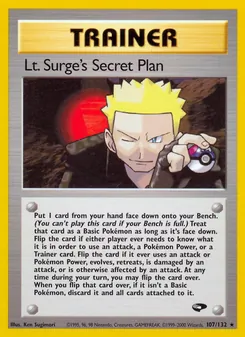 Kaart Lt. Surge's Secret Plan