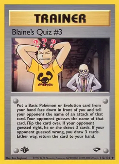 Kaart Blaine's Quiz #3