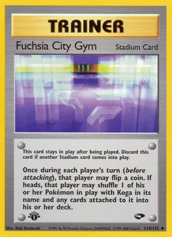 Kaart Fuchsia City Gym