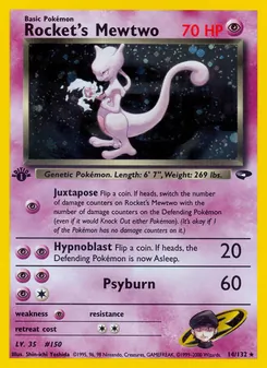 Kaart Rocket's Mewtwo