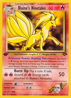 Kaart Blaine's Ninetales