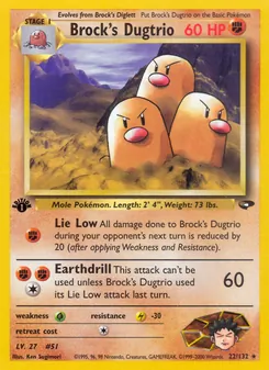 Kaart Brock's Dugtrio