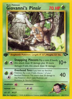 Kaart Giovanni's Pinsir