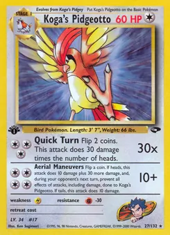 Kaart Koga's Pidgeotto