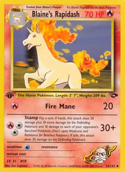 Kaart Blaine's Rapidash