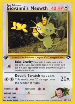 Kaart Giovanni's Meowth