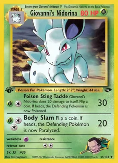 Kaart Giovanni's Nidorina