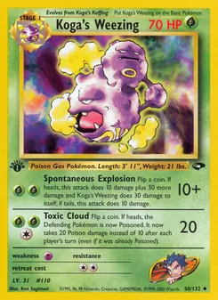 Kaart Koga's Weezing
