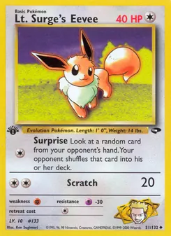 Kaart Lt. Surge's Eevee
