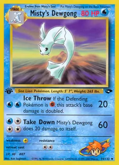 Kaart Misty's Dewgong