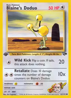 Kaart Blaine's Doduo