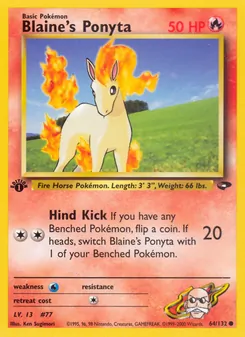Kaart Blaine's Ponyta