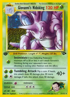 Kaart Giovanni's Nidoking