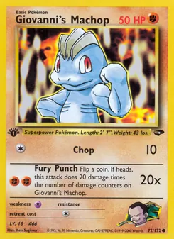 Kaart Giovanni's Machop
