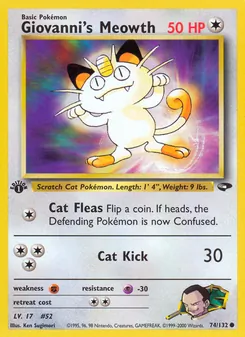 Kaart Giovanni's Meowth