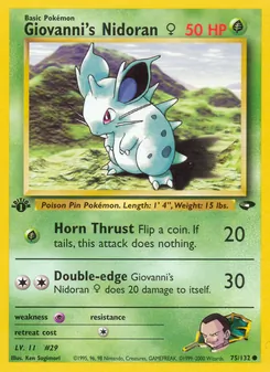 Kaart Giovanni's Nidoran ♀