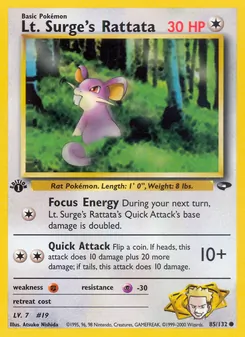 Kaart Lt. Surge's Rattata