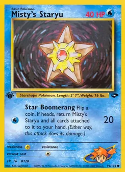 Kaart Misty's Staryu