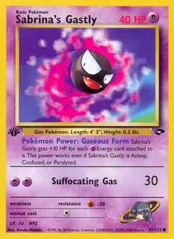 Kaart Sabrina's Gastly