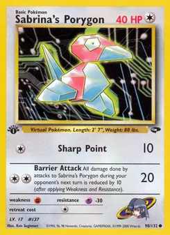 Kaart Sabrina's Porygon