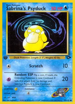 Kaart Sabrina's Psyduck
