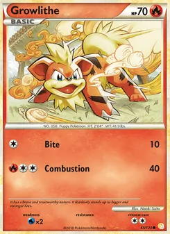 Kaart Growlithe