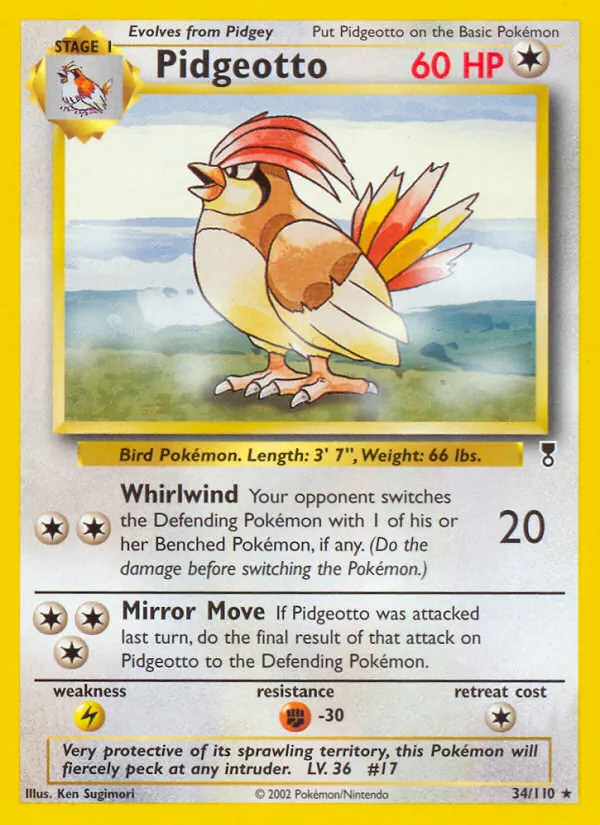 Pokémon-kaart Pidgeotto