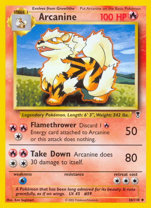 Pokémon-kaart Arcanine