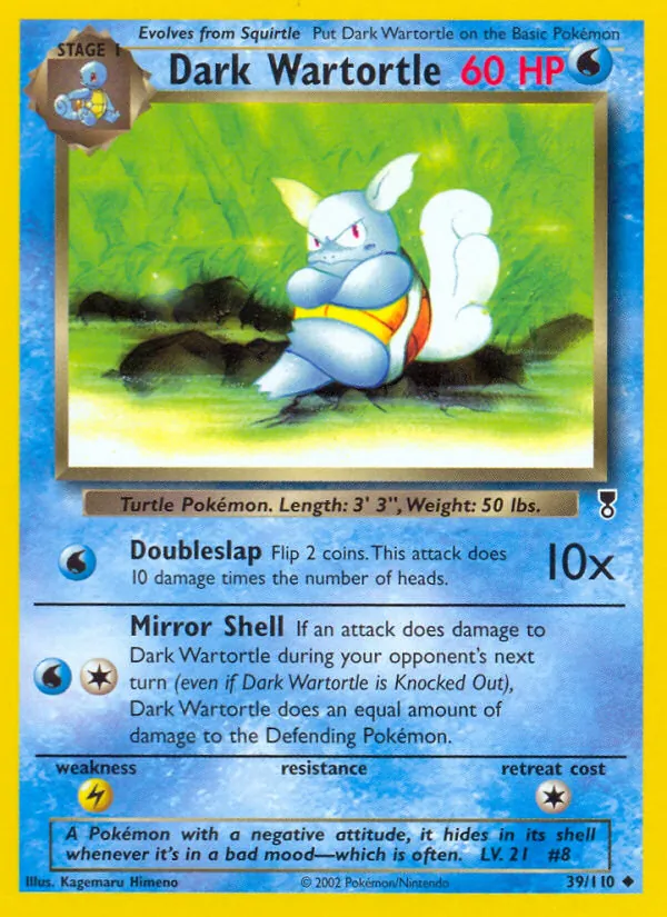 Pokémon-kaart Dark Wartortle