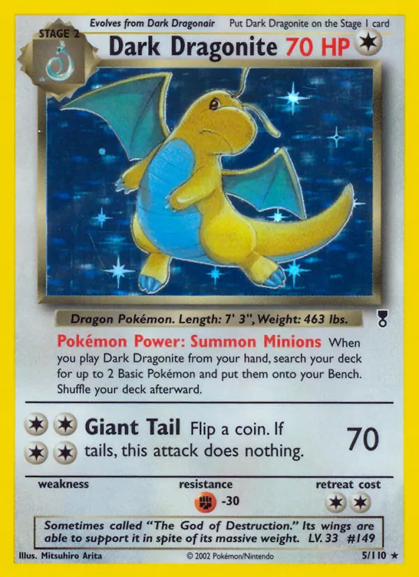 Pokémon-kaart Dark Dragonite
