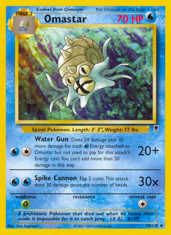 Pokémon-kaart Omastar