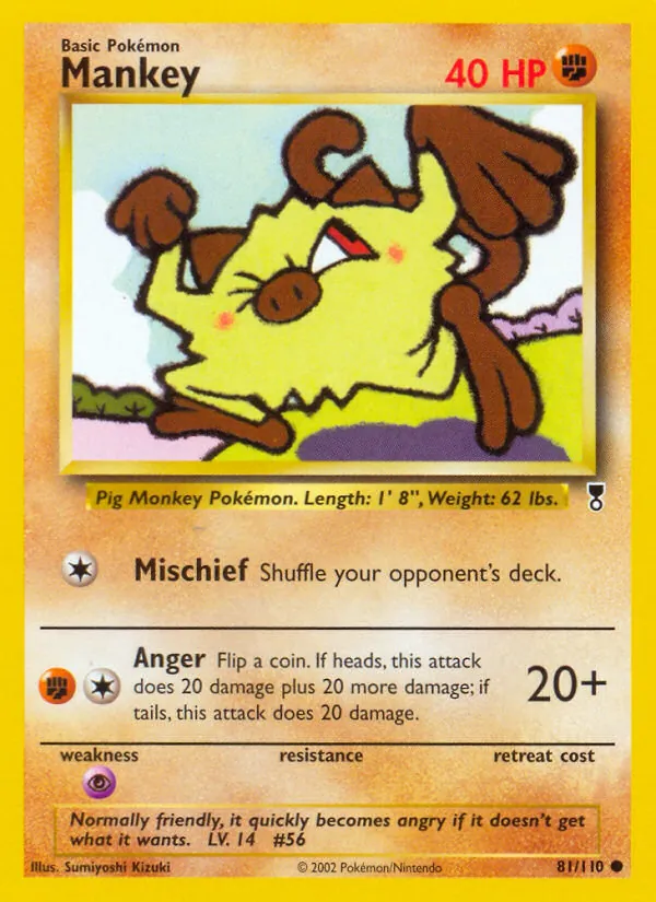 Pokémon card Mankey