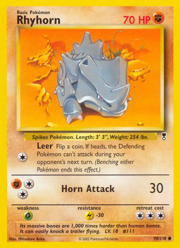 Pokémon-kaart Rhyhorn