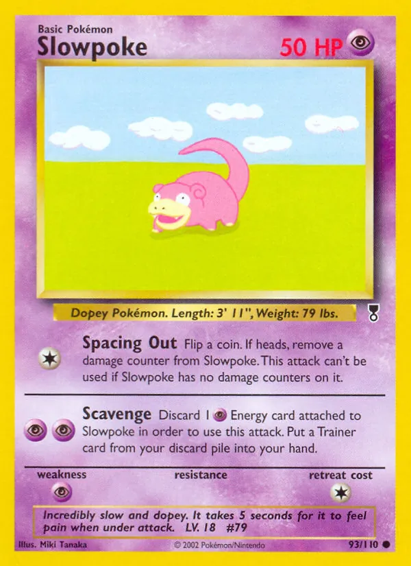 Pokémon-kaart Slowpoke