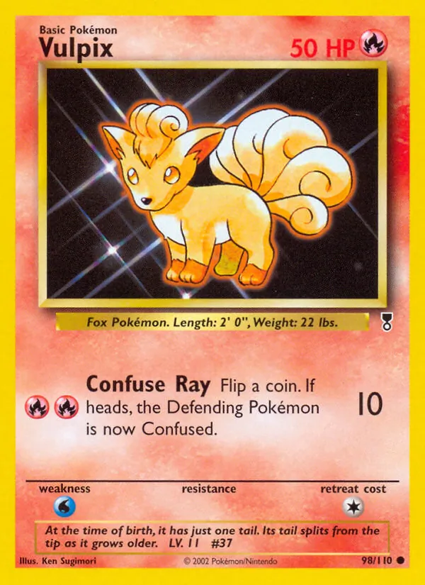 Pokémon-kaart Vulpix