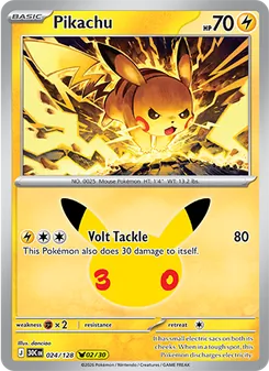 Kaart Pikachu
