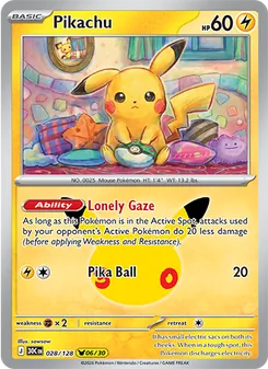 Kaart Pikachu