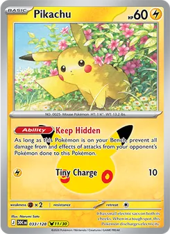 Kaart Pikachu