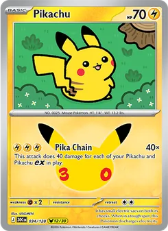 Kaart Pikachu