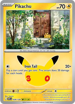 Kaart Pikachu